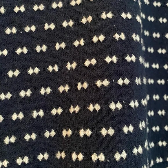 Madewell Navy and White Patterned Sweatshirt - Picture 7 of 8